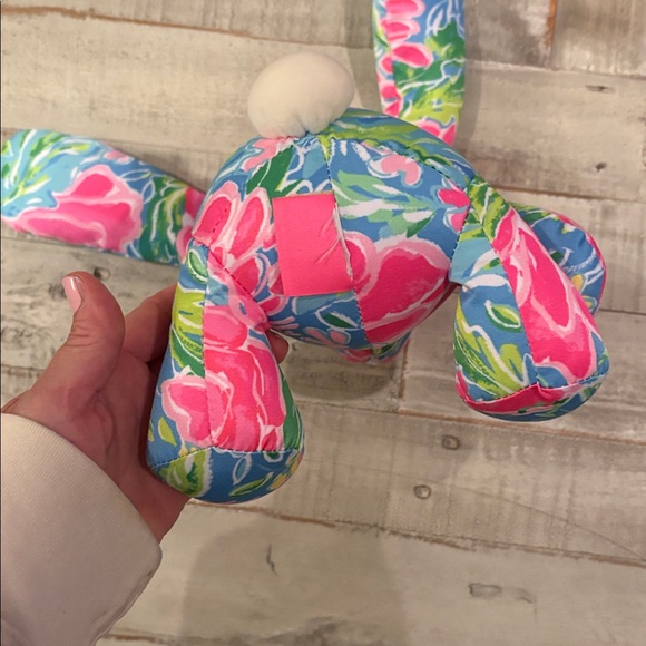 Lilly Pulitzer Zanzibar Blue Bunny Rabbit Plush - Picture 6 of 8